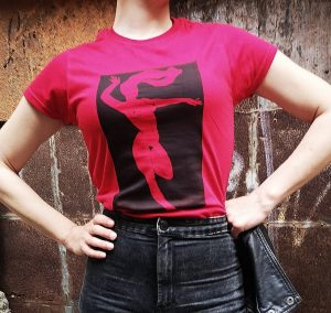 T-Shirt Danzando2. Mujer. Rojo. Guiomar.